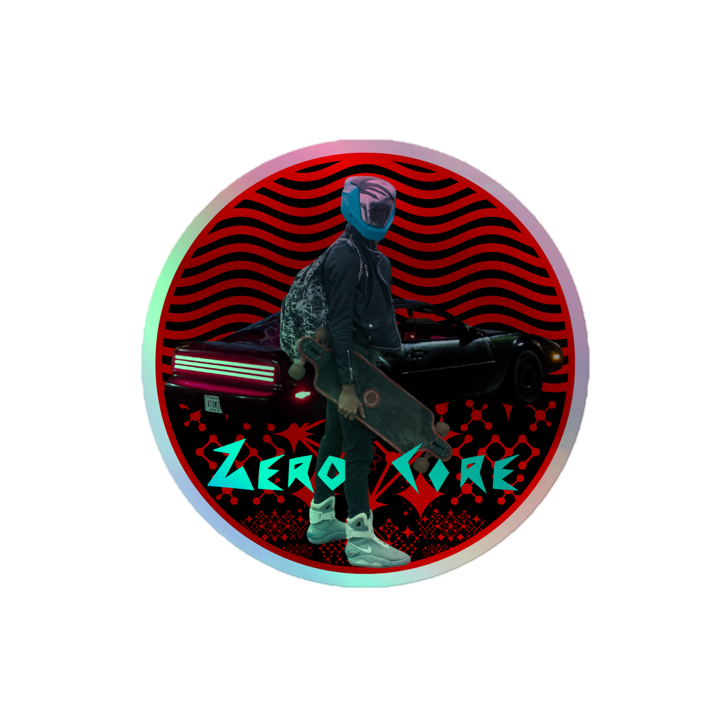 Atomic Skater Sticker