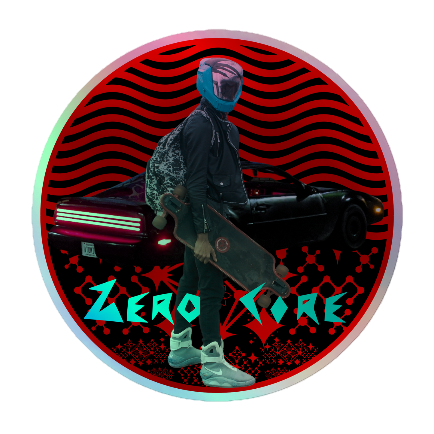 Atomic Skater Sticker